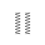 Shock Springs, 130mm 2.01N/mm (17.79lb/in) (2)