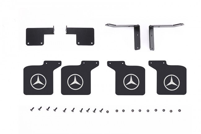 GPM Racing Scale Accessories: Mud Flap For Trx 4 Mercedes-Benz -28Pc Set