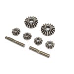 Diff Gear & Cross Pin Set Metal: 22X-4