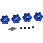 Aluminum 17Mm Splined Hubs, For Traxxas Maxx