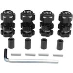 Aluminum +10Mm 17Mm Splined Hubs, For Traxxas Maxx