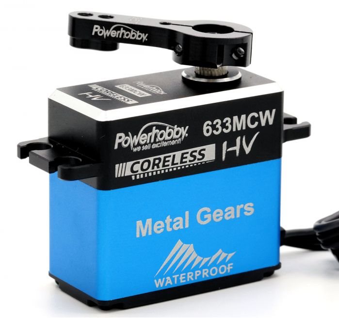 Power Hobby Powerhobby 633Mcw High Voltage Waterproof Coreless Steel Gear Se
