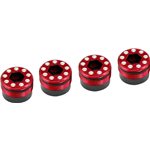 Aluminum O-Ring Delrin Cap Hub (Red), For Arrma 1/5