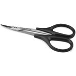 Precision Curved Scissors, Stainless Steel, Black