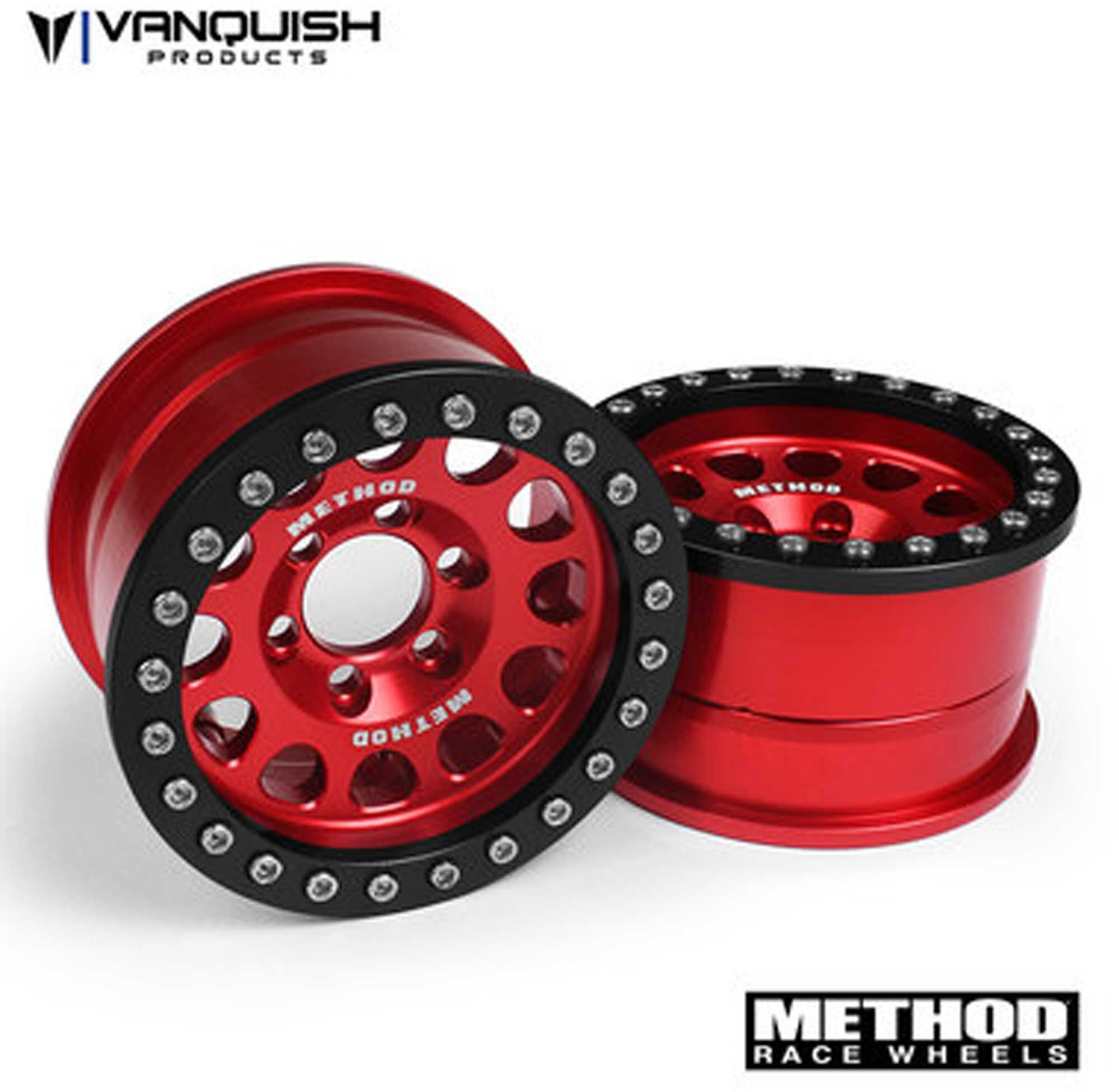 Vanquish Products Method 1.9 Race Wheel 105 Red Black Anodized