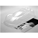P1-Z 1/10 Usgt Race Body, Clear Lexan W/ Wing