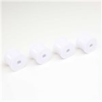 FR/RR Wheel, White (4): Mini-T 2.0