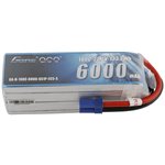 6000mAh 22.2V 100C 6S1P Lipo Battery Pack with EC5 Plug-Short si