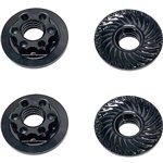 Associated Factory Team M4 Low Profile Wheel Nuts, Black