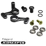 Rc10 Aluminum Steering Bell-Crank Set, Black