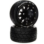 Bandito ST Belted 2.8" Mounted Front/Rear Tires, 14mm Black (2)