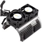 Powerhobby Heat Sink W Twin Turbo High Speed Cooling Fans 1/8 Mo