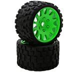 Scorpion Belted Monster Truck Tires / Wheels W 17Mm Hex (2) Spor