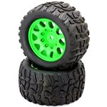 Powerhobby Raptor Xl Belted Tires / Viper Wheels (2) Traxxas X-M