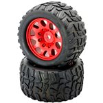 Powerhobby Raptor Xl Belted Tires / Viper Wheels (2) Traxxas X-M