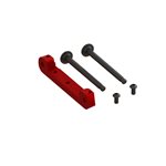 Front Upper Aluminum Suspension Mount CNC, Red