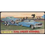 1/25 Cal Drag Combo 64 Galaxie AWB Falcon & Trailr