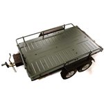 Alloy Flatbed Dual Axle Car Trailer-1 10 RC Gun