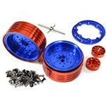 Alloy Beadlock Wheels for 1 10 Enduro Sendero Blue