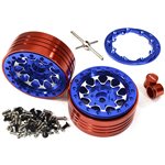 Alloy Beadlock Wheels for 1 10 Enduro Sendero Blue