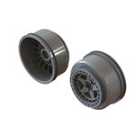 SC 2.2" 3.0" Wheel 14mm Hex Gun Metal (2)