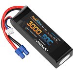 3S 11.1V 3000Mah 50C Lipo Battery Pack With Hardwired Ec3 Connec