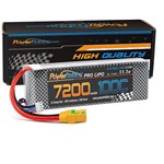 3S 11.1V 7200Mah 100C-200C Lipo Battery W/ Xt90 Plug