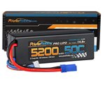 4S 14.8V 5200Mah 50C Lipo Battery W/ Ec5 Plug Hard Case Lcg