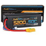 4S 14.8V 5200Mah 50C Lipo Battery W/ Xt90 Plug Hard Case Lcg