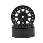 SSD RC D Hole 1.9 Steel Beadlock Crawler Wheels (Black) (2)