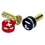 Lowpro Bullet Plugs & Grips, 4Mm, Black/Red