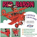 Red Baron Fokker Tri Plane Snap Plastic Model Kit, Skill Level 1