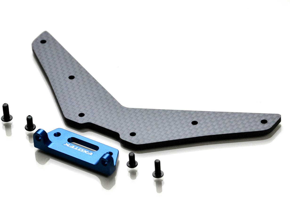ExoTek Carbon Fiber Rear Body Mount, +28Mm, Fits Slash