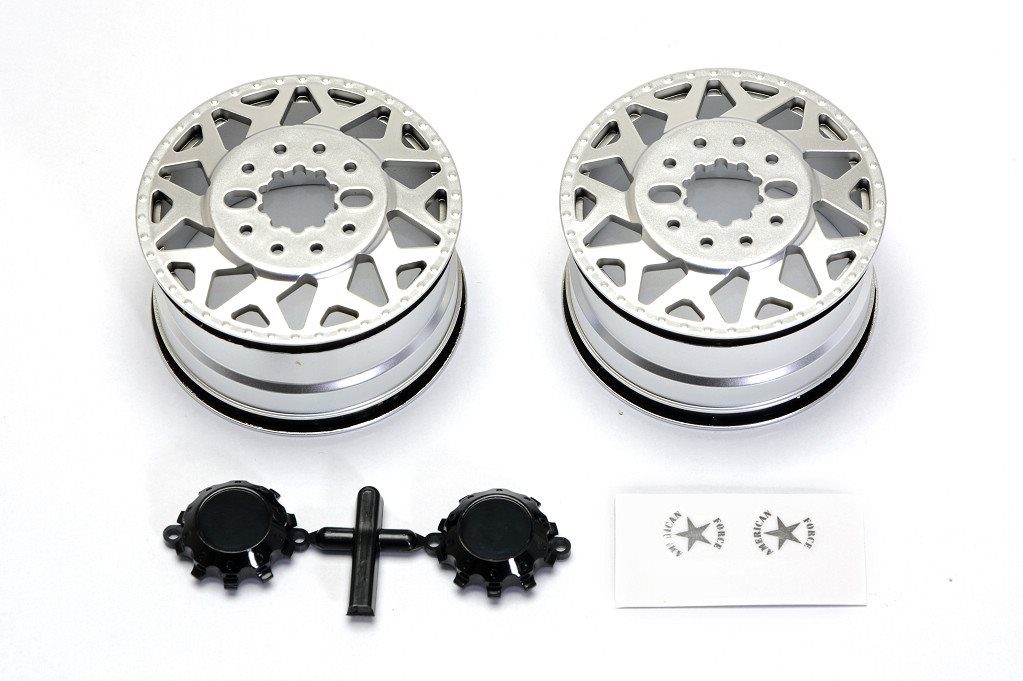 CEN Racing American Force H01 Contra Wheel (Silver With Black Cap)