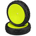 Swaggers 2Wd Front Buggy Tires, Pink Compound - Pre-Mounted On 3