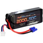2S 7.4V 2000Mah 50C Lipo Battery With Ec2