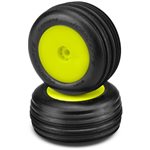 Carvers Tires, Green Compound, Pre-Mounted On Yellow Wheels, Fit