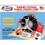 Atlantis Model Company 1/12 Wright Cyclone 9 Radial Engine Stem Plastic Model Kit