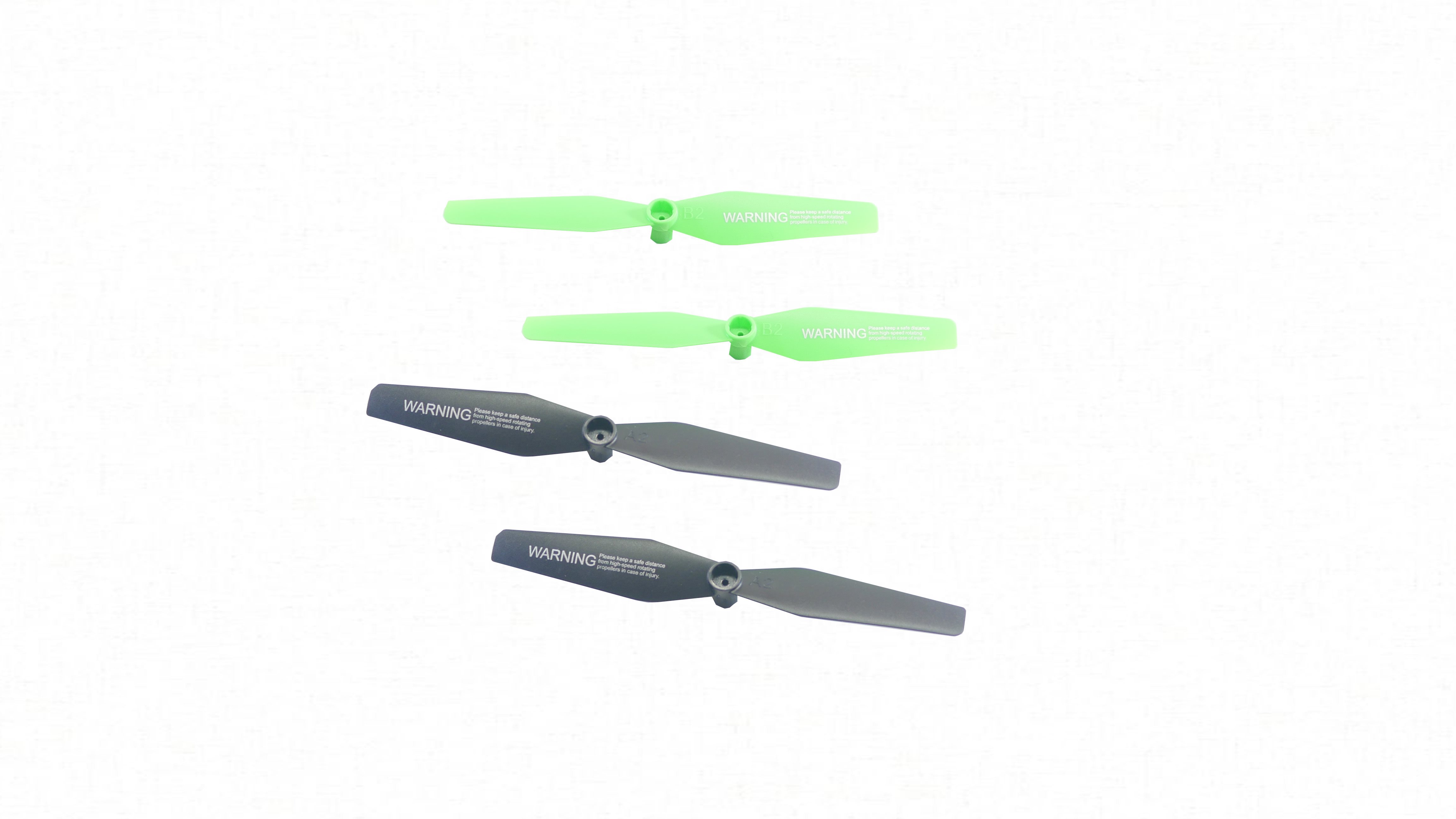 Rage RC Propeller Set Green / Black (2 Of Each Color); Stinger 2.0