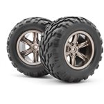 Assembled Wheel/Tire (Dark Grey), Warrior