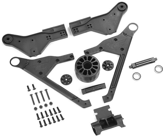 Team Corally Wheelie Bar 2021 - 1 Wheel Version - Complete Set