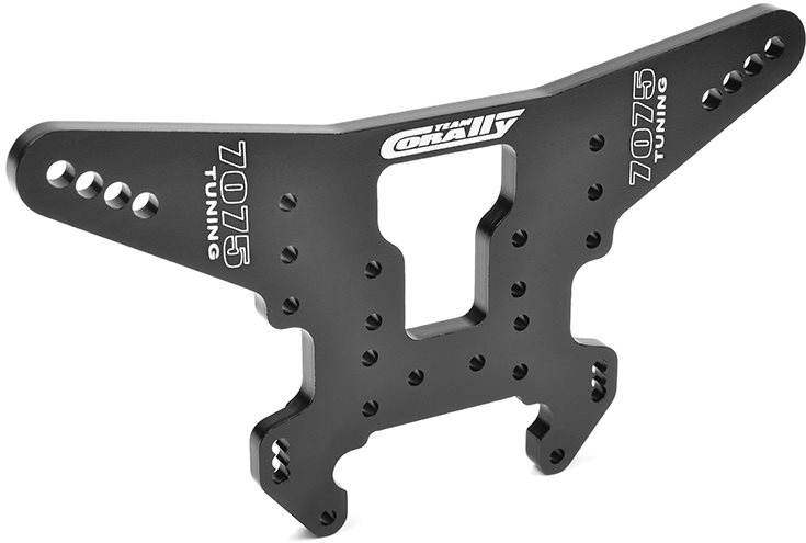 Team Corally Shock Tower - Xtr - Mtl - Rear - 7075 Aluminum - 5Mm - Black - 1