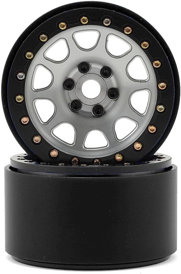 SSD RC 2.2 D Hole Beadlock Wheels (Silver) (2)