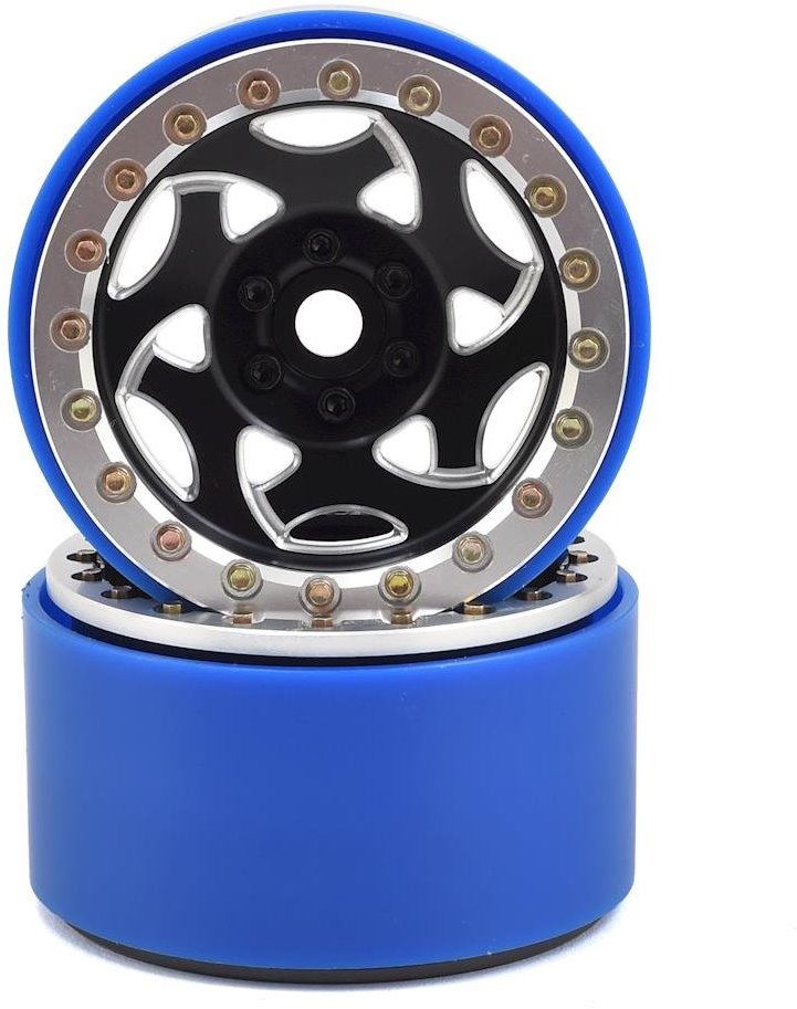 SSD RC 2.2 Champion PL Beadlock Wheels (Black/Silver)