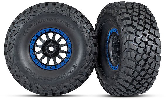 Traxxas TIRES AND WHEELS, ASSEMBL