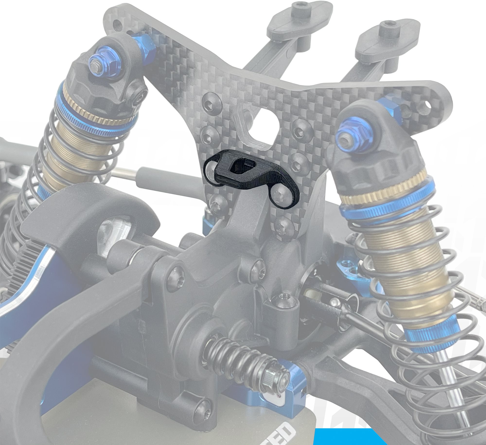 1UP Racing Rear Body Support For Associated B6 Series