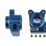 Rc10b6.2 Factory Team Rear Hubs, Blue Aluminum