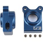 Rc10b74.1 Factory Team Rear Hubs, Blue Aluminum