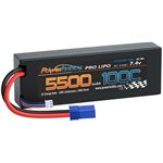 2S 7.4V 5500Mah 100C Lipo Battery W Ec5 Plug