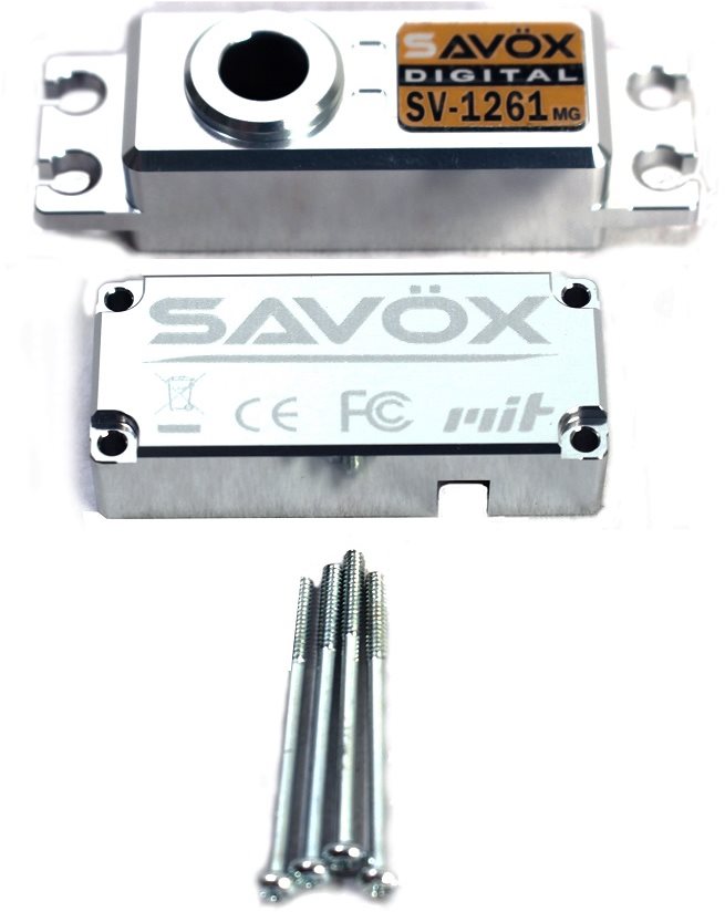 Savox Top & Bottom Servo Case W/ 4 Screws, For Sv1261mg